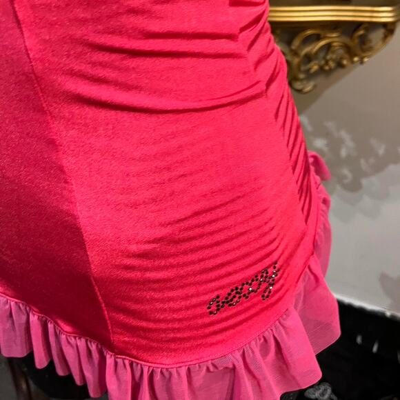 Vintage Y2K René Rofé Pink Ruffle Trim Lingerie Cami (S) - Picture 3 of 8